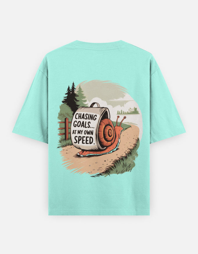 Chasing Goals - Unisex Oversized Classic T-Shirt Unisex Oversized Classic T-Shirt Mango Kulfi Mint XS