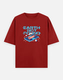 Earth Not Found - Unisex Oversized Classic T-Shirt Unisex Oversized Classic T-Shirt Mango Kulfi Red XS