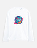 Lost In Orbit - Men's Full Sleeve T-Shirt Men's Full Sleeve T-Shirt Mango Kulfi White S