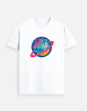 Lost In Orbit - Unisex Supima T-Shirt Supima Cotton T-Shirts Mango Kulfi White XS
