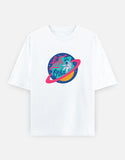 Lost In Orbit - Unisex Oversized Classic T-Shirt Unisex Oversized Classic T-Shirt Mango Kulfi White XS