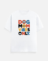 Dog Mom Vibes - Unisex Classic Crew T-Shirt Mango Kulfi White S