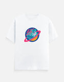Lost In Orbit - Unisex Classic Crew T-Shirt Unisex Classic Crew T-Shirt Mango Kulfi White S
