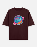 Lost In Orbit - Unisex Oversized Classic T-Shirt Unisex Oversized Classic T-Shirt Mango Kulfi Maroon XS