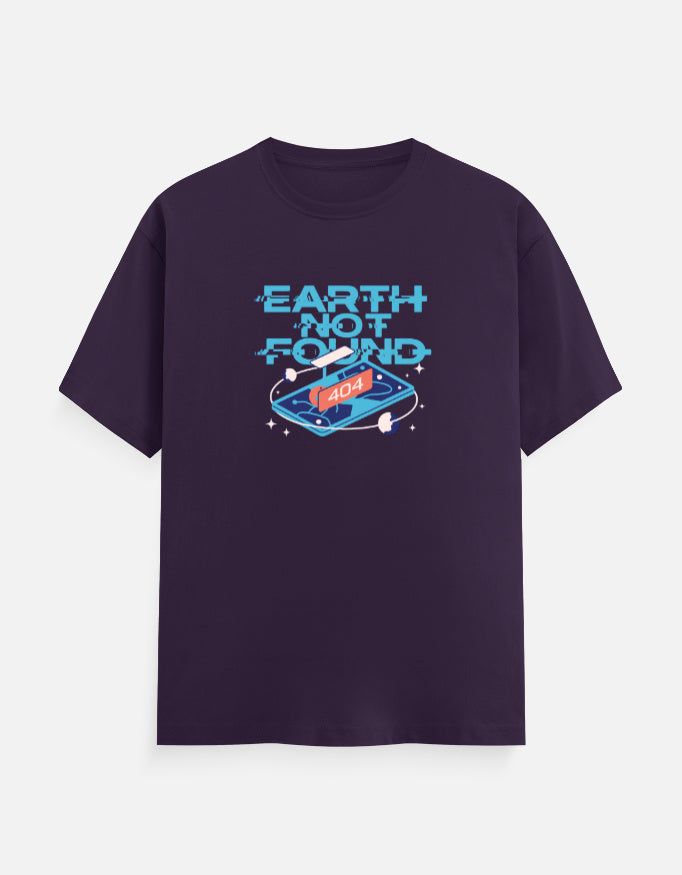Earth Not Found - Unisex Classic Crew T-Shirt Unisex Classic Crew T-Shirt Mango Kulfi Purple S