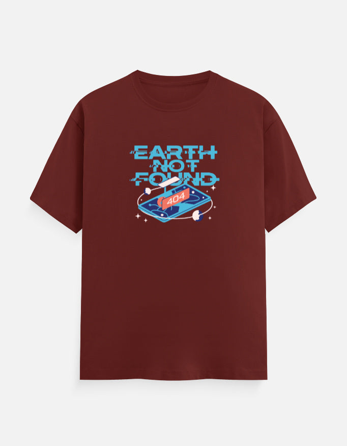 Earth Not Found - Unisex Classic Crew T-Shirt Unisex Classic Crew T-Shirt Mango Kulfi Brick Red S