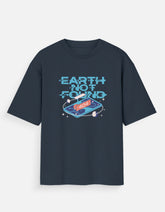 Earth Not Found - Unisex Oversized Standard T-Shirt Unisex Oversized Standard T-Shirt Mango Kulfi Navy Blue S