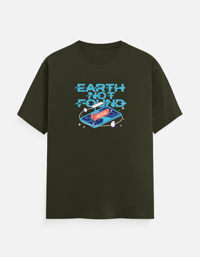 Earth Not Found - Unisex Classic Crew T-Shirt Unisex Classic Crew T-Shirt Mango Kulfi Olive Green S