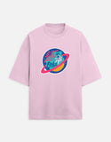 Lost In Orbit - Unisex Terry Oversized Tee Terry Oversized T-Shirts Mango Kulfi Light Pink XS