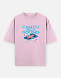 Earth Not Found - Unisex Oversized Classic T-Shirt Unisex Oversized Classic T-Shirt Mango Kulfi Light Pink XS