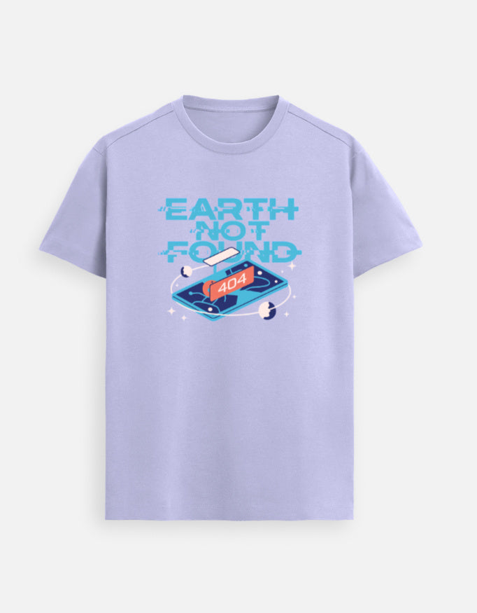 Earth Not Found - Unisex Supima T-Shirt Supima Cotton T-Shirts Mango Kulfi Lavender S