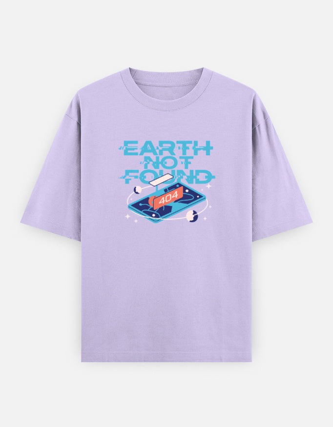 Earth Not Found - Unisex Oversized Classic T-Shirt Unisex Oversized Classic T-Shirt Mango Kulfi Lavender XS