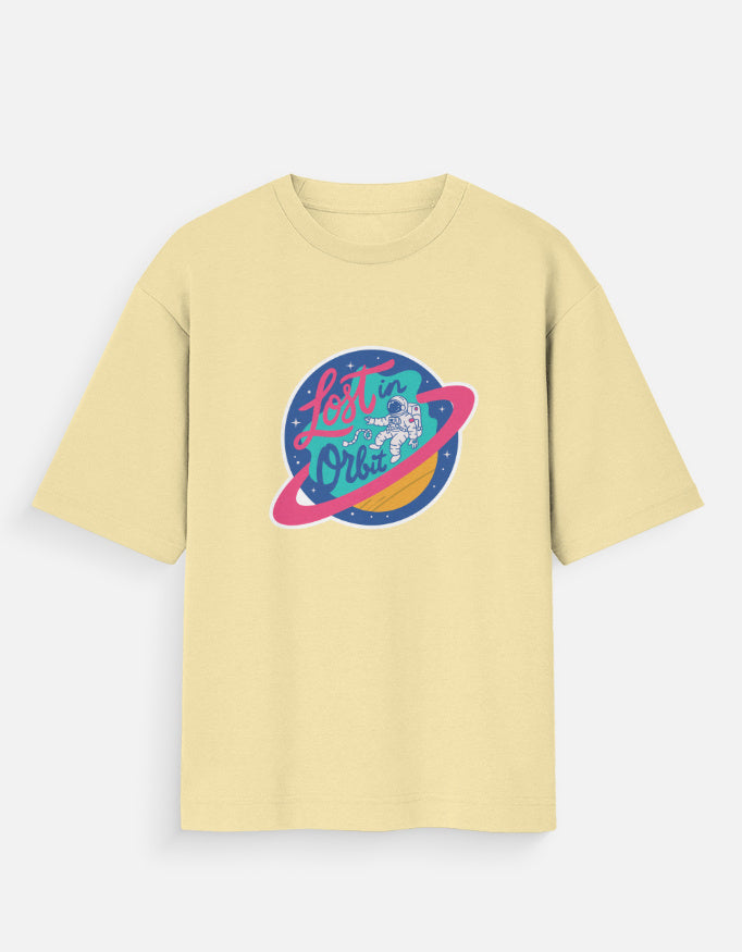Lost In Orbit - Unisex Oversized Standard T-Shirt Unisex Oversized Standard T-Shirt Mango Kulfi Beige XS