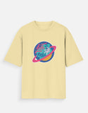Lost In Orbit - Unisex Oversized Standard T-Shirt Unisex Oversized Standard T-Shirt Mango Kulfi Beige XS