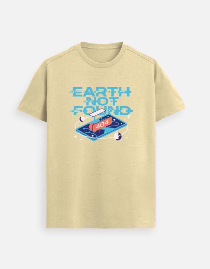 Earth Not Found - Unisex Supima T-Shirt Supima Cotton T-Shirts Mango Kulfi Beige S