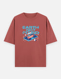 Earth Not Found - Unisex Oversized Classic T-Shirt Unisex Oversized Classic T-Shirt Mango Kulfi Coral XS