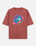 Lost In Orbit - Unisex Oversized Classic T-Shirt Unisex Oversized Classic T-Shirt Mango Kulfi