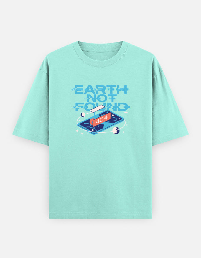 Earth Not Found - Unisex Oversized Classic T-Shirt Unisex Oversized Classic T-Shirt Mango Kulfi Mint XS