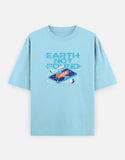 Earth Not Found - Unisex Oversized Classic T-Shirt Unisex Oversized Classic T-Shirt Mango Kulfi Baby Blue XS