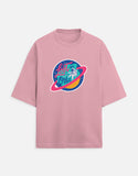 Lost In Orbit - Unisex Terry Oversized Tee Terry Oversized T-Shirts Mango Kulfi Flamingo XS