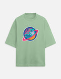 Lost In Orbit - Unisex Terry Oversized Tee Terry Oversized T-Shirts Mango Kulfi