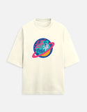 Lost In Orbit - Unisex Terry Oversized Tee Terry Oversized T-Shirts Mango Kulfi
