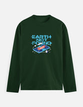Earth Not Found - Men's Full Sleeve T-Shirt Men's Full Sleeve T-Shirt Mango Kulfi Bottle Green S
