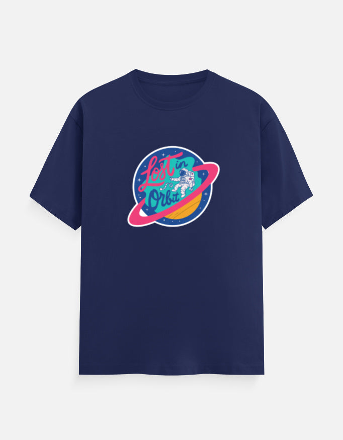 Lost In Orbit - Unisex Classic Crew T-Shirt Unisex Classic Crew T-Shirt Mango Kulfi Royal Blue S