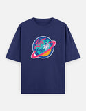 Lost In Orbit - Unisex Oversized Classic T-Shirt Unisex Oversized Classic T-Shirt Mango Kulfi Royal Blue XS