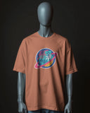 Lost In Orbit - Unisex Oversized Classic T-Shirt Unisex Oversized Classic T-Shirt Mango Kulfi