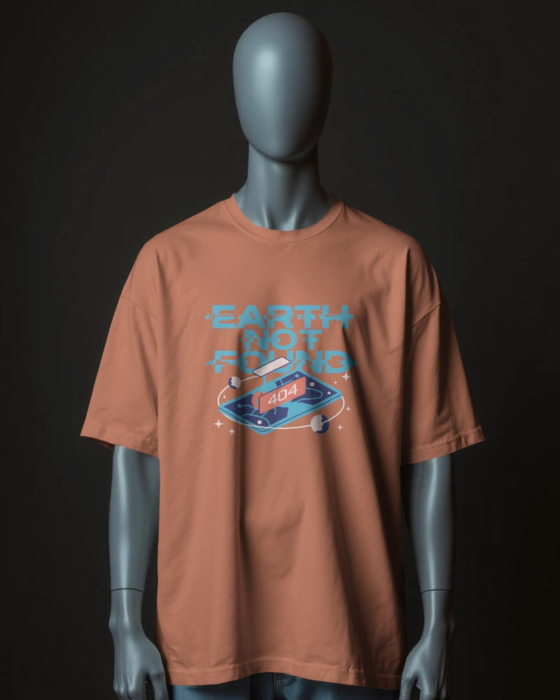 Earth Not Found - Unisex Oversized Classic T-Shirt Unisex Oversized Classic T-Shirt Mango Kulfi