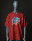 Lost In Orbit - Unisex Oversized Classic T-Shirt Unisex Oversized Classic T-Shirt Mango Kulfi