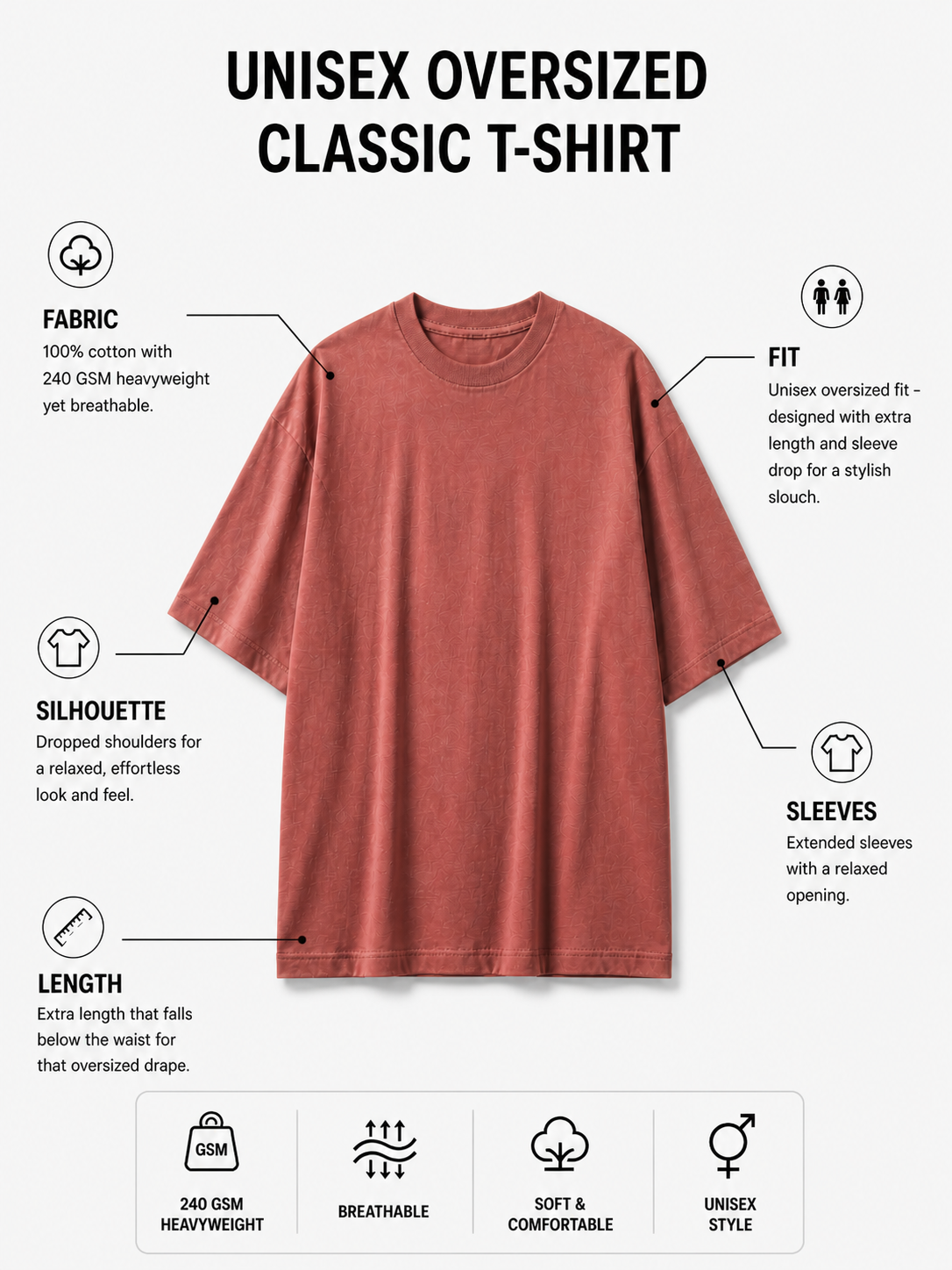Chasing Goals - Unisex Oversized Classic T-Shirt Unisex Oversized Classic T-Shirt Mango Kulfi
