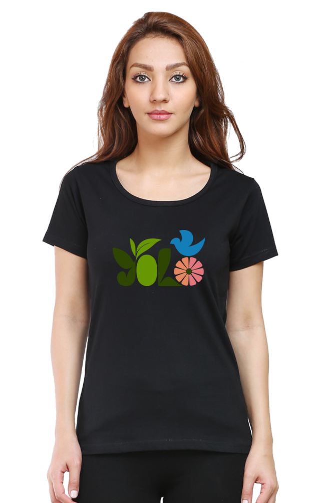 Yolo: Women's T-Shirt Women's T-shirt Round Neck Mango Kulfi