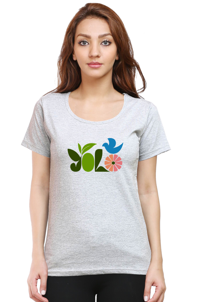 Yolo: Women's T-Shirt Women's T-shirt Round Neck Mango Kulfi