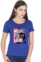 Adulting: Women's Round Neck T-Shirt Women's Round Neck Classic T-Shirts Mango Kulfi Royal Blue XS