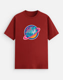 Lost In Orbit - Unisex Stretch T-shirt Cotton Stretch T-shirt Mango Kulfi Red S