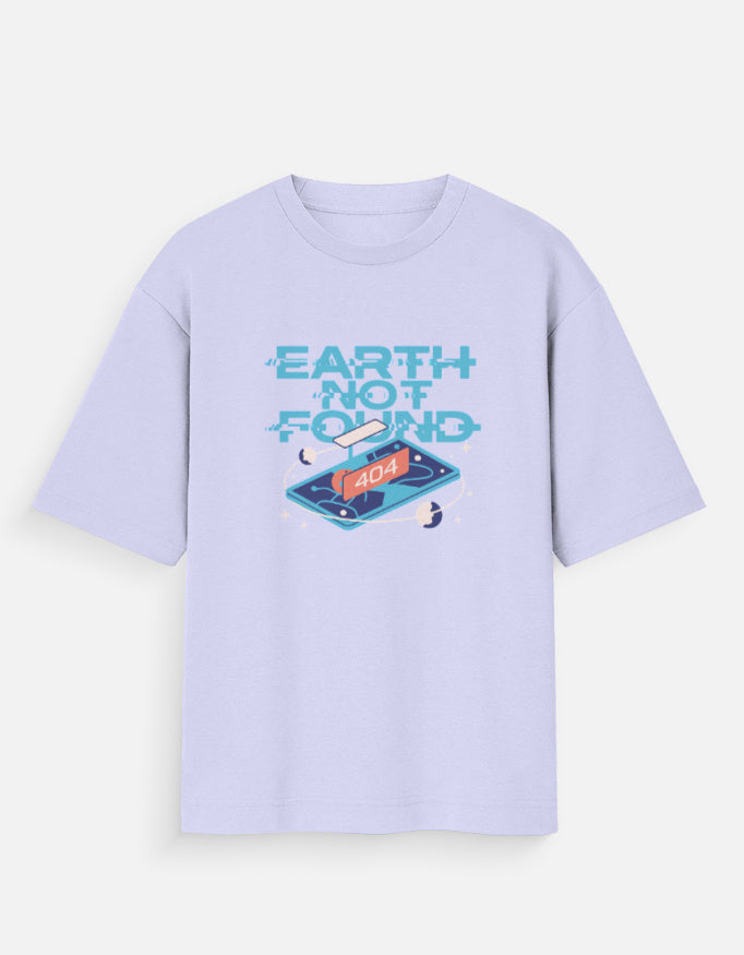 Earth Not Found - Unisex Oversized Standard T-Shirt Unisex Oversized Standard T-Shirt Mango Kulfi Lavender S