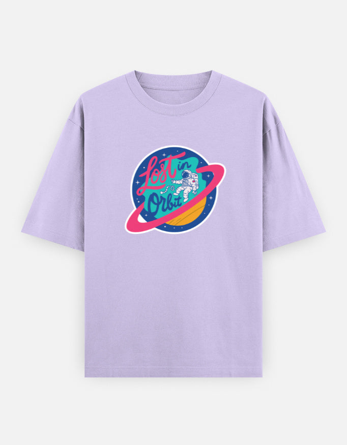 Lost In Orbit - Unisex Oversized Classic T-Shirt Unisex Oversized Classic T-Shirt Mango Kulfi
