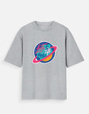 Lost In Orbit - Unisex Oversized Standard T-Shirt Unisex Oversized Standard T-Shirt Mango Kulfi Grey Melange XS