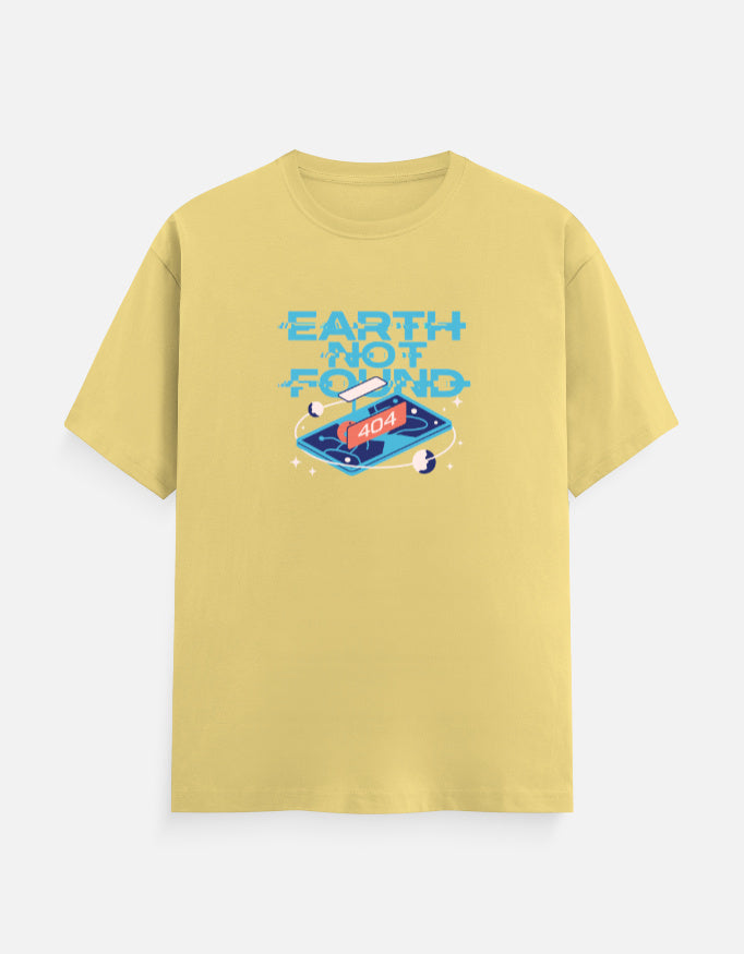 Earth Not Found - Unisex Classic Crew T-Shirt Unisex Classic Crew T-Shirt Mango Kulfi Yellow S