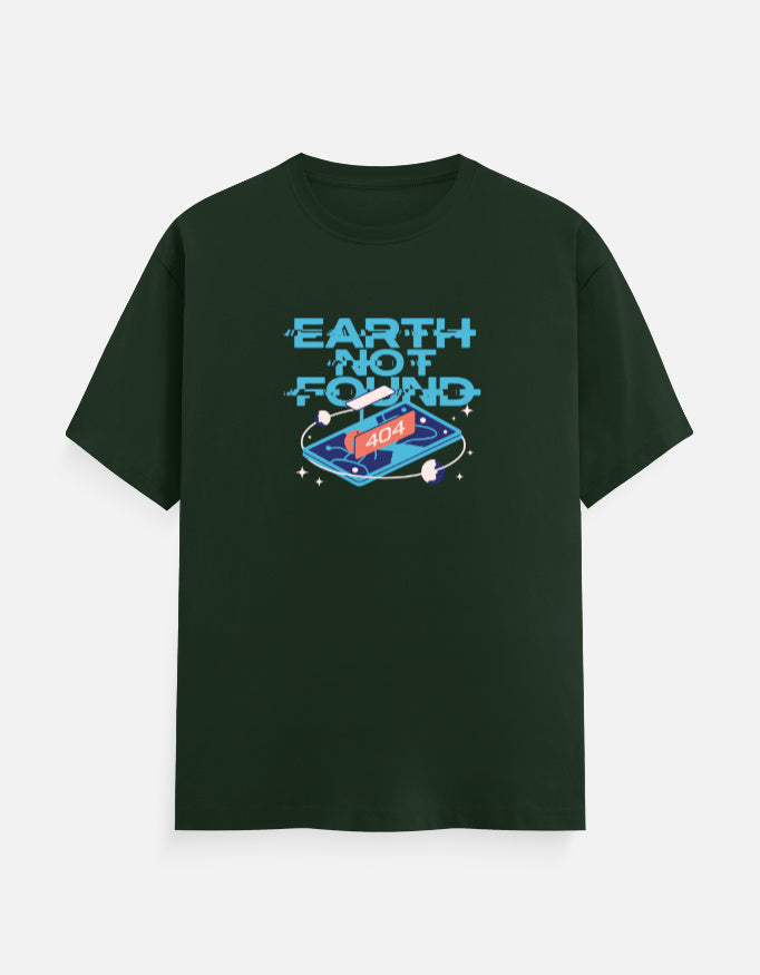 Earth Not Found - Unisex Classic Crew T-Shirt Unisex Classic Crew T-Shirt Mango Kulfi Bottle Green S