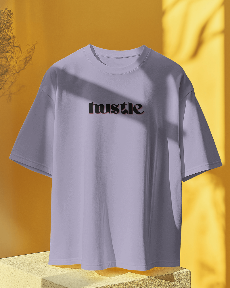 Hustle: Terry Oversized T-Shirt Terry Oversized T-Shirt Mango Kulfi Lavender S