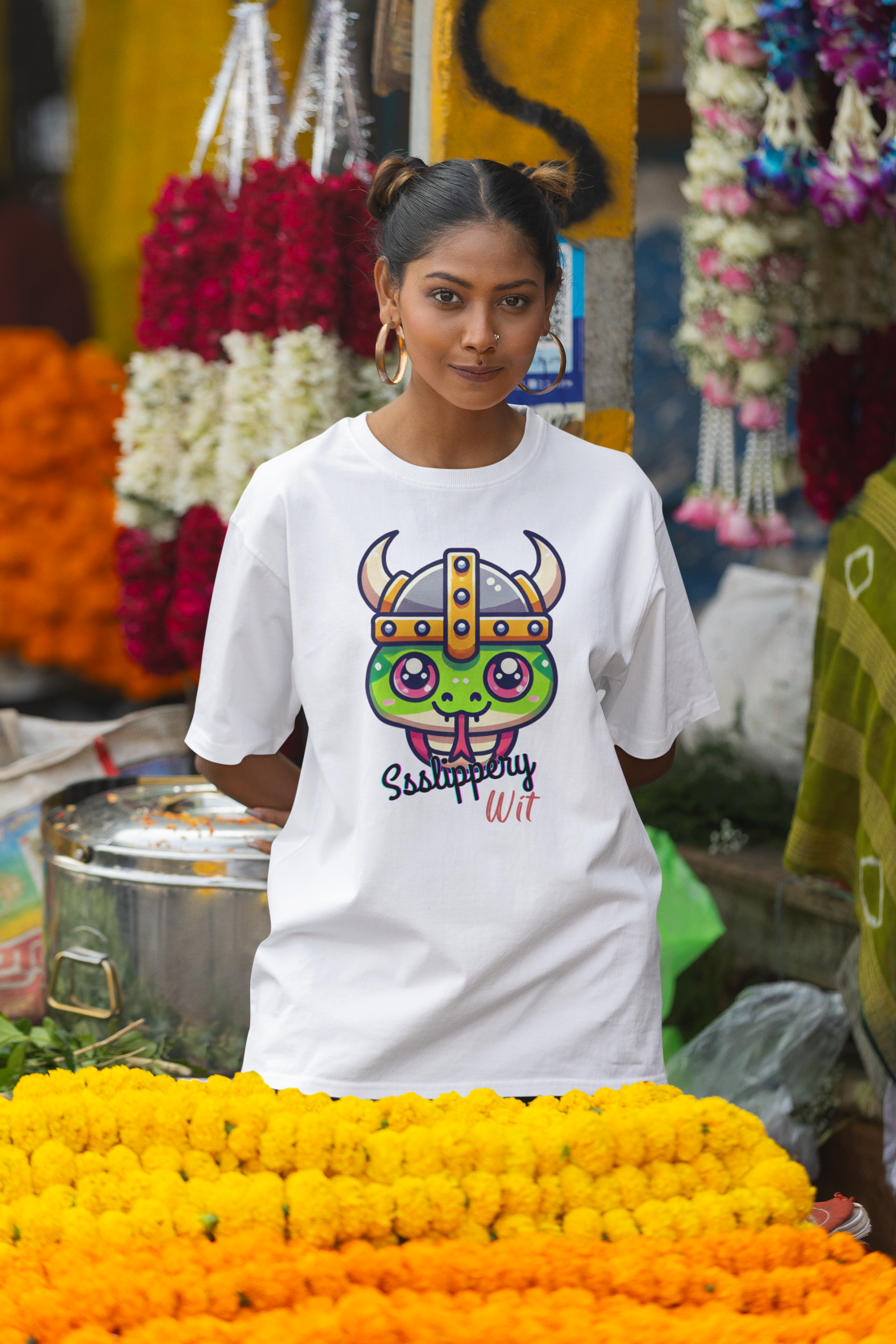 Ssslippery Wit: Oversized T-shirt Oversized Standard T-Shirt Mango Kulfi