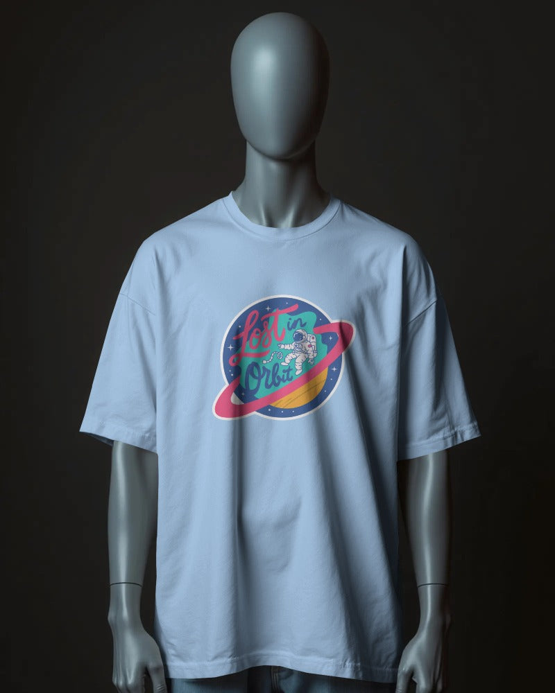 Lost In Orbit - Unisex Oversized Classic T-Shirt Unisex Oversized Classic T-Shirt Mango Kulfi